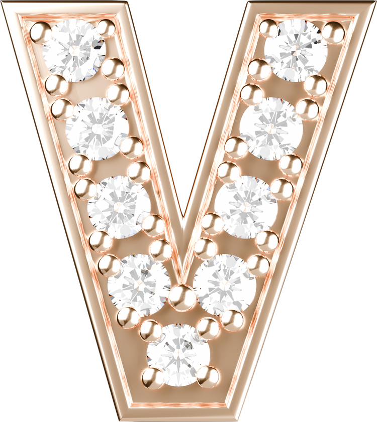 Letters Pink Gold Perso