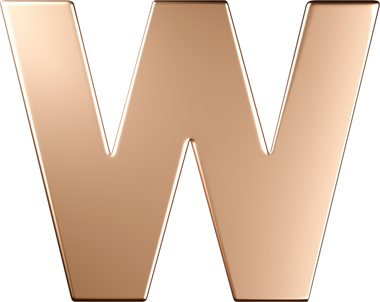 Letters Pink Gold Perso