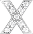 Letters White Gold Perso