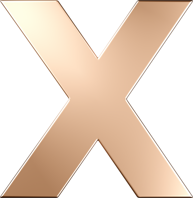 Letters Pink Gold Perso