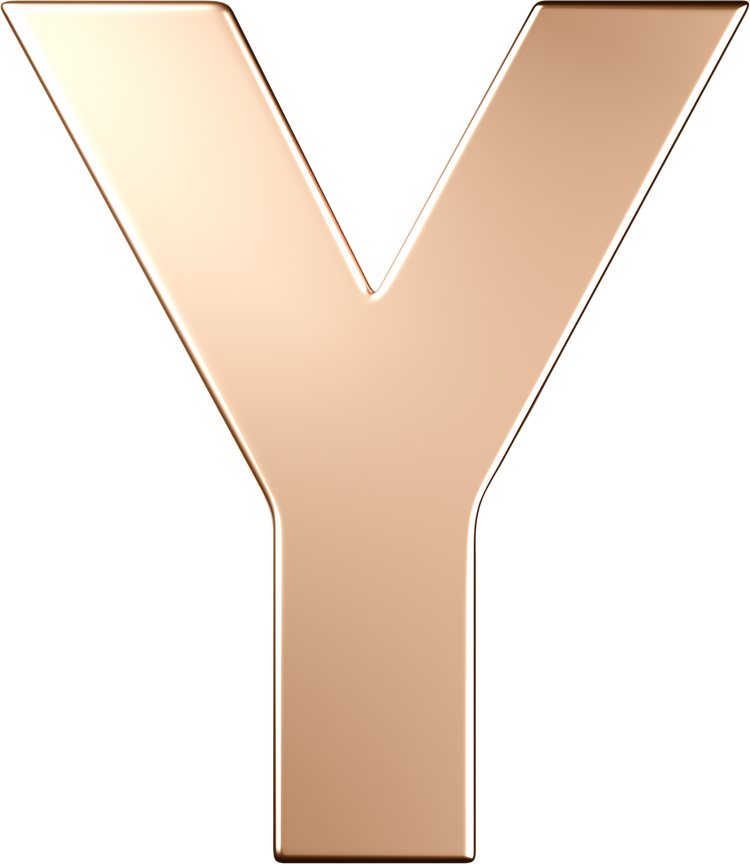 Letters Pink Gold Perso