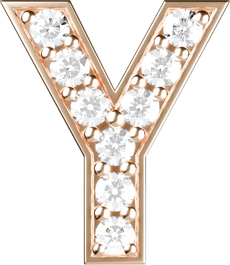 Letters Pink Gold Perso