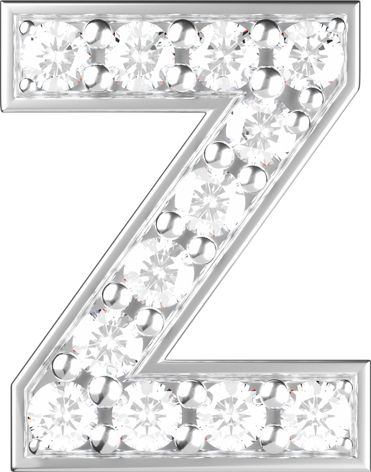 Letters White Gold Perso