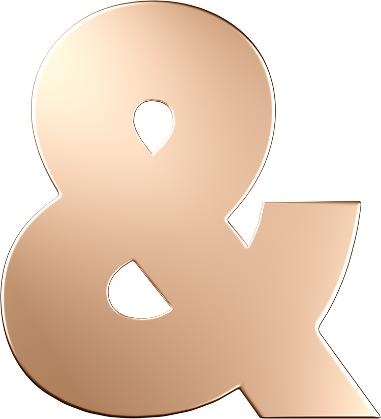 Letters Pink Gold Perso