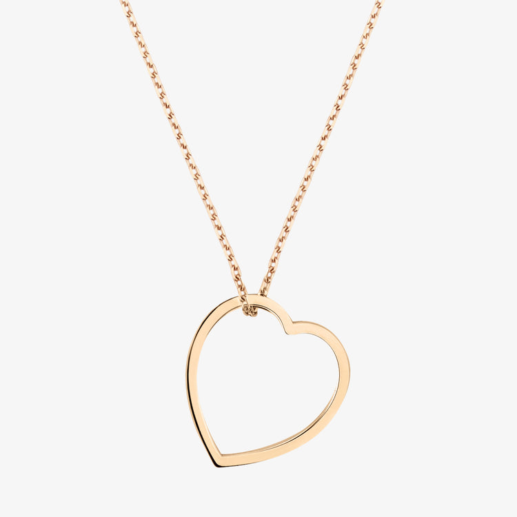 Heart pendant in 18-carat pink gold