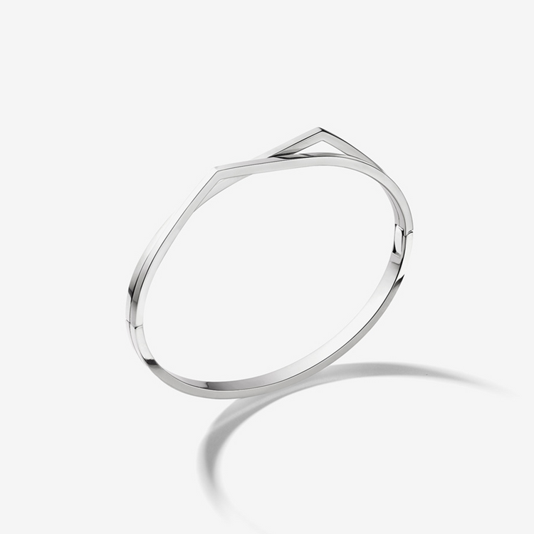 Bangle in white gold 18 carats