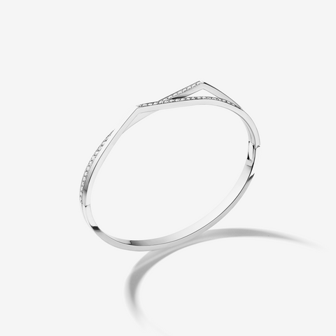 Bracelet Antifer en or blanc pavé de diamants