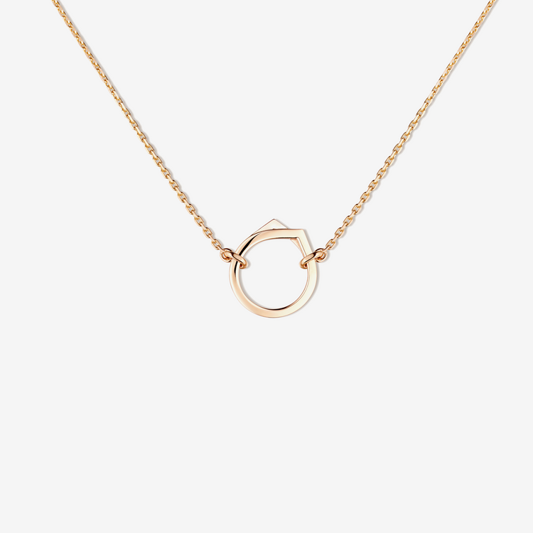 Pendant in pink gold 18 carat