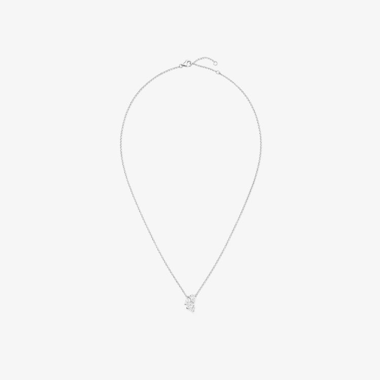 Serti sur Vide pendant set with 3 diamonds